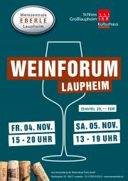 Tickets für Weinforum Laupheim Freitag 04.11 am 04.11.2022 - Karten kaufen